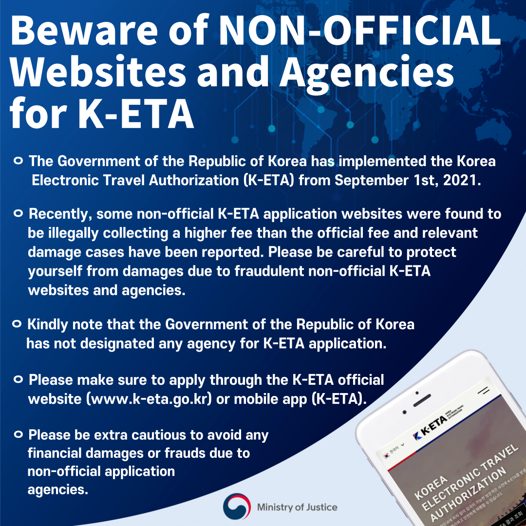 IMPORTANT ALERT - Fraud  Non-official Websites for K-ETA Application